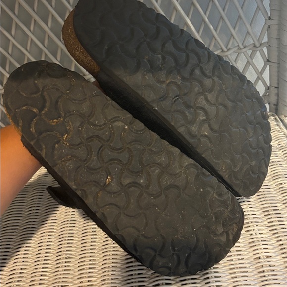 BIRKENSTOCK Black Suede Clogs - Picture 3 of 3